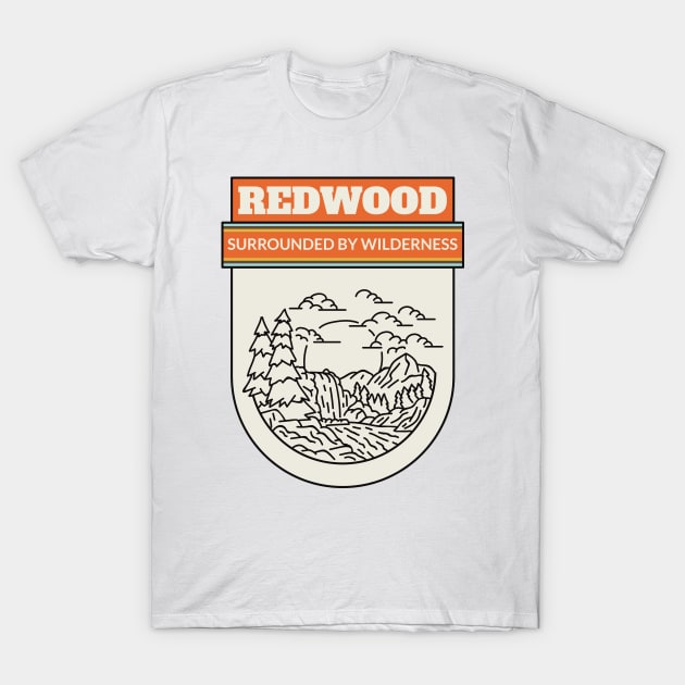 redwood National park hiking camping outdoors outdoorsman T-Shirt by Tip Top Tee's